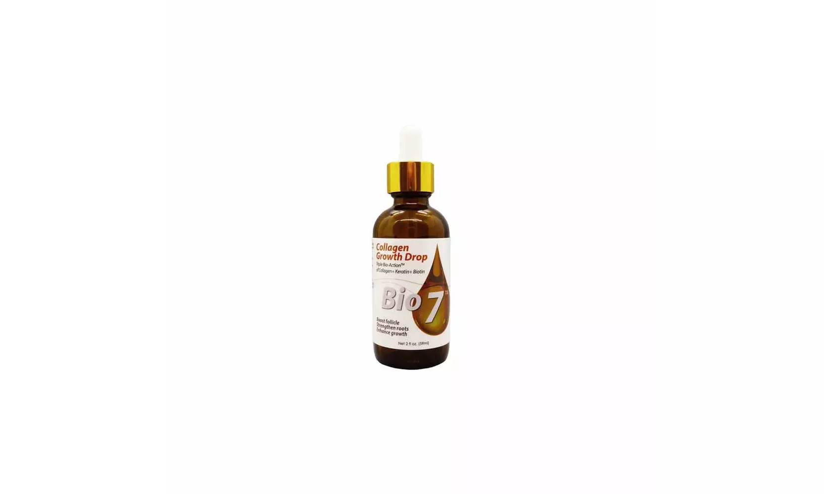 BIO7 Collagen Hair Growth Drop Collagen & Keratin & Biotin, 2 oz - Primary Image