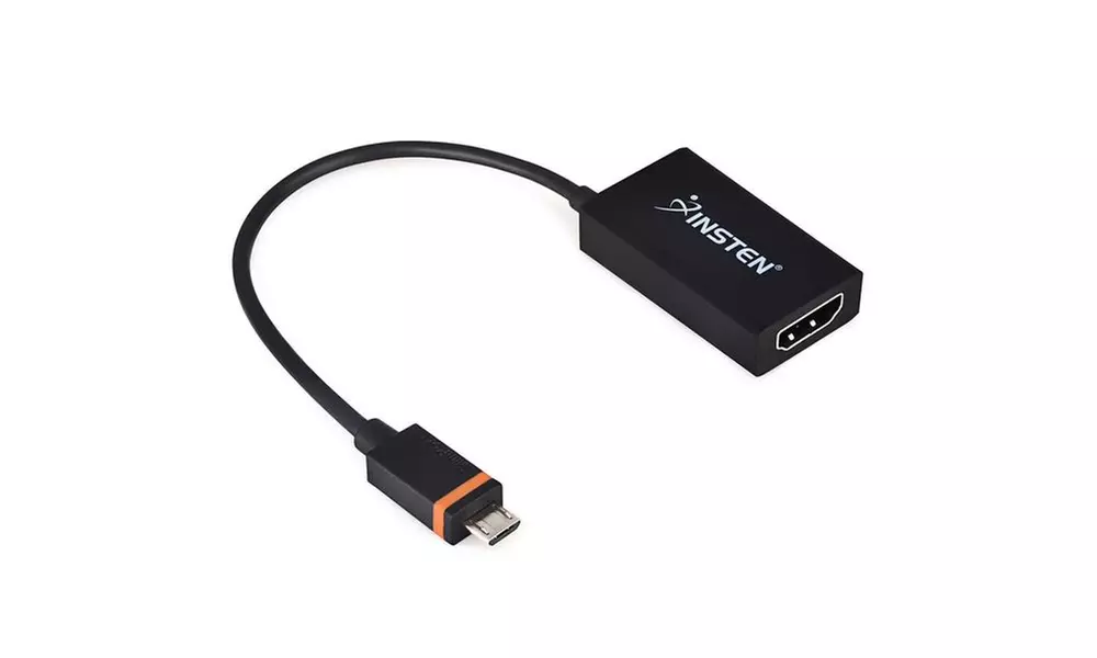 Insten Micro USB SlimPort (MyDP) to HDMI Video out HDTV Adapter - Primary Image