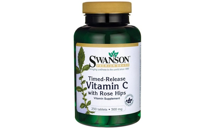 Dietary Supplement Timed Release Vitamin C With Rose Hips Tablets 500 Mg