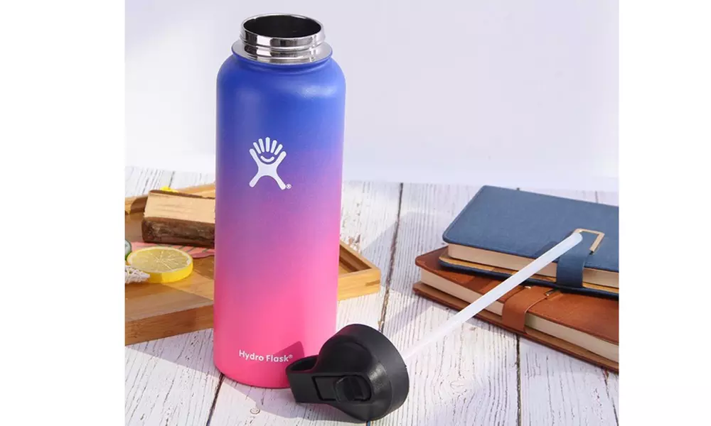 Hydro Flas Straw Lid Fits all Wide Mouth Water Bottle (32 Oz, 40 Oz.) - Second Medium
