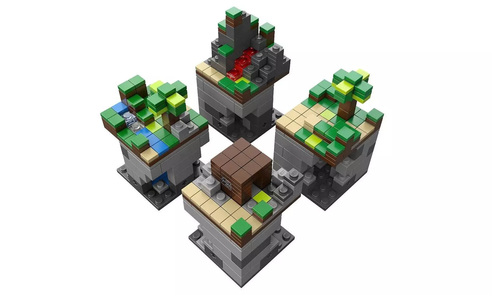 LEGO CUUSOO Minecraft Micro World: The First Night 21102 Steve Creeper Build Toy - Second Medium