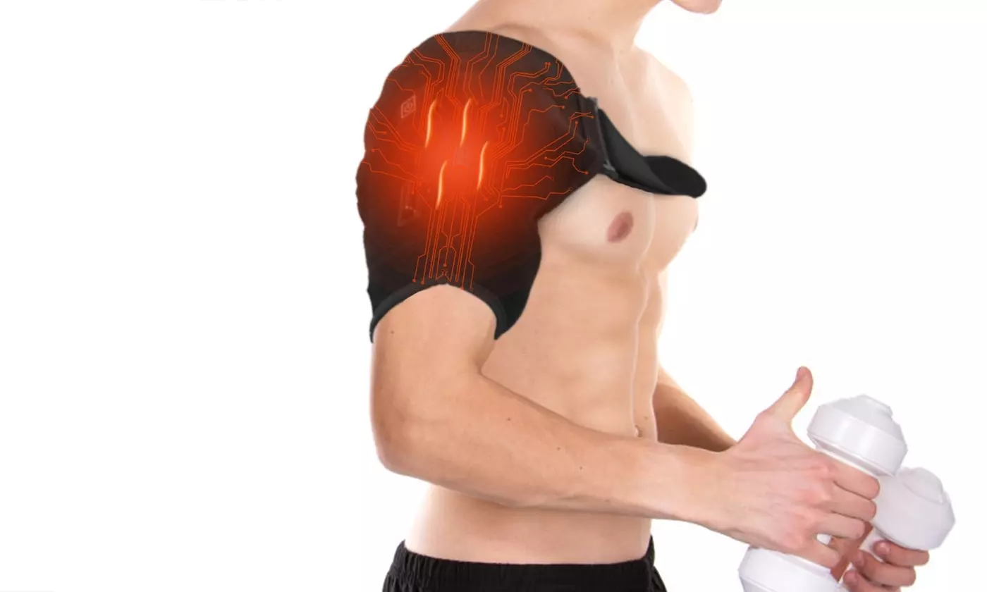 iMounTEK Electric Heated Shoulder Wrap with Compression & Pain Relief
