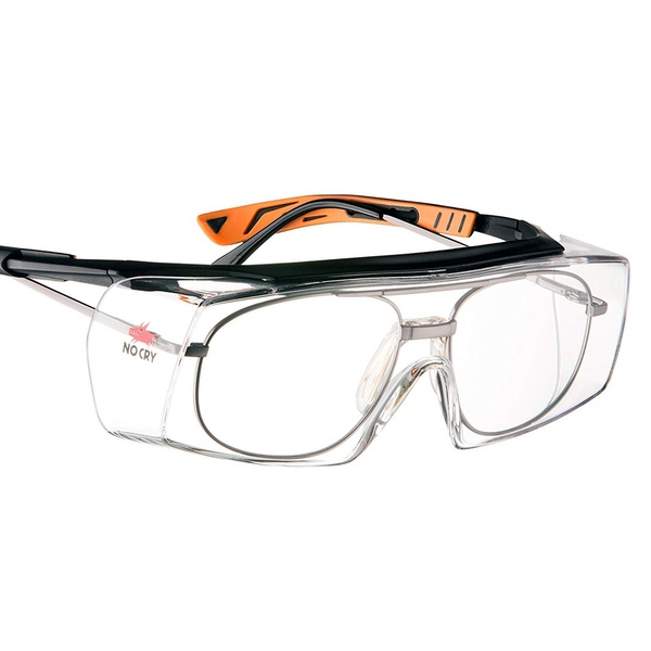 protective goggles over glasses