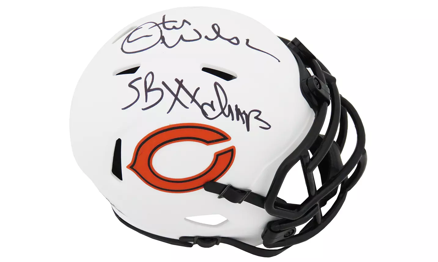 Otis Wilson Signed Chicago Bears Lunar Riddell Speed Mini Helmet w/SB XX Champs - Primary Image