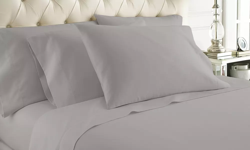 1000-Thread-Count 100% Cotton Allure Solid Sheet Set - Primary Image