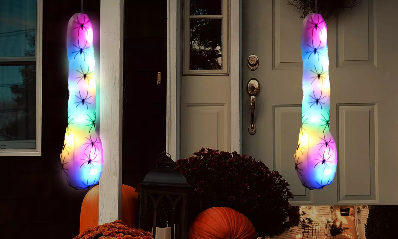 Halloween Light Up Hanging Glowing Ghost Pumpkin Flying Ghost Decoration