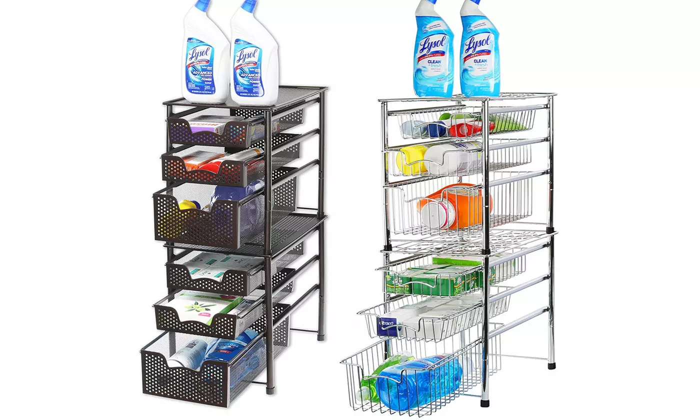 Stackable 3 Tier Sliding Basket Organizer Drawer - Second Medium