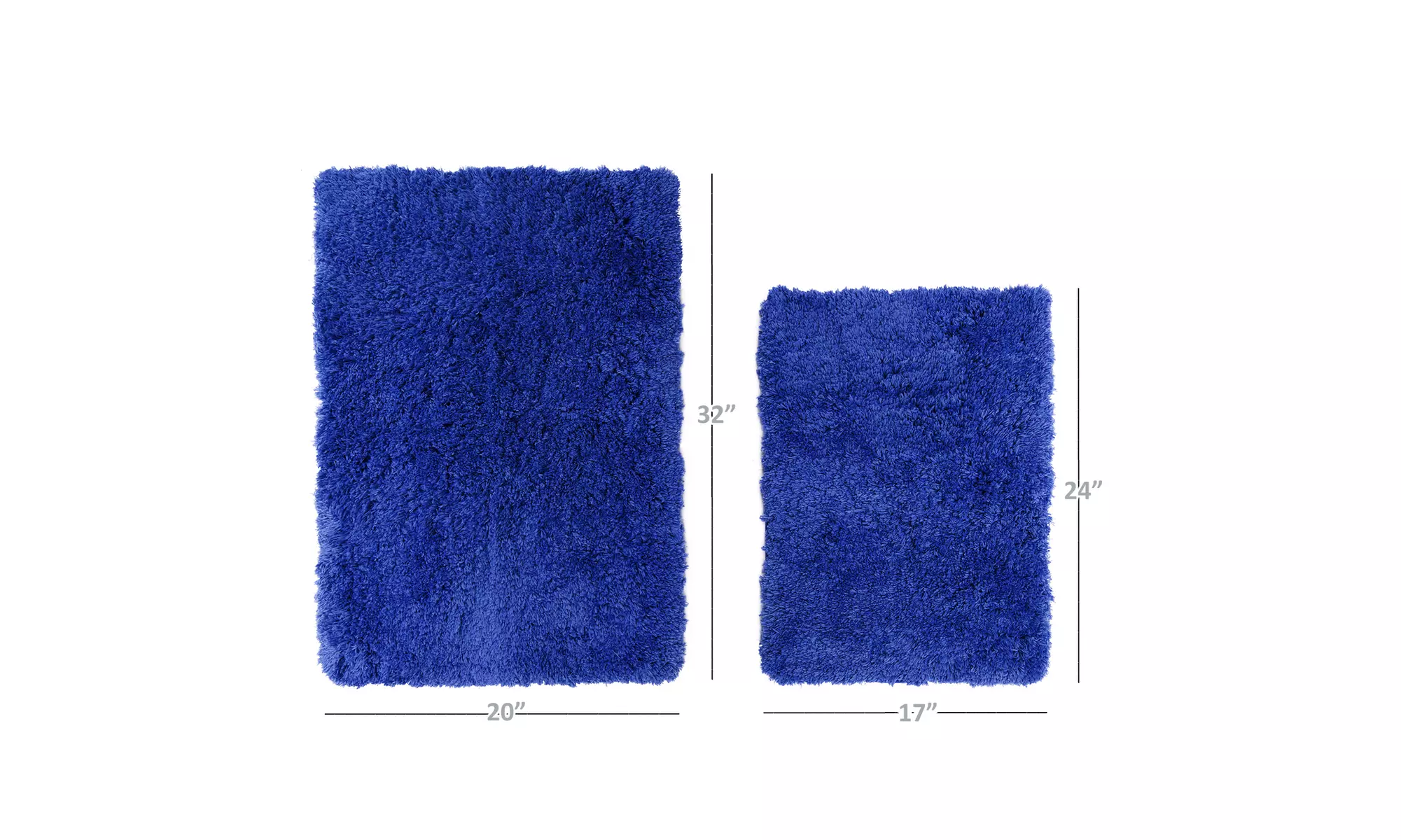 Clara Clark Non-slip Shaggy Bath Rug Set