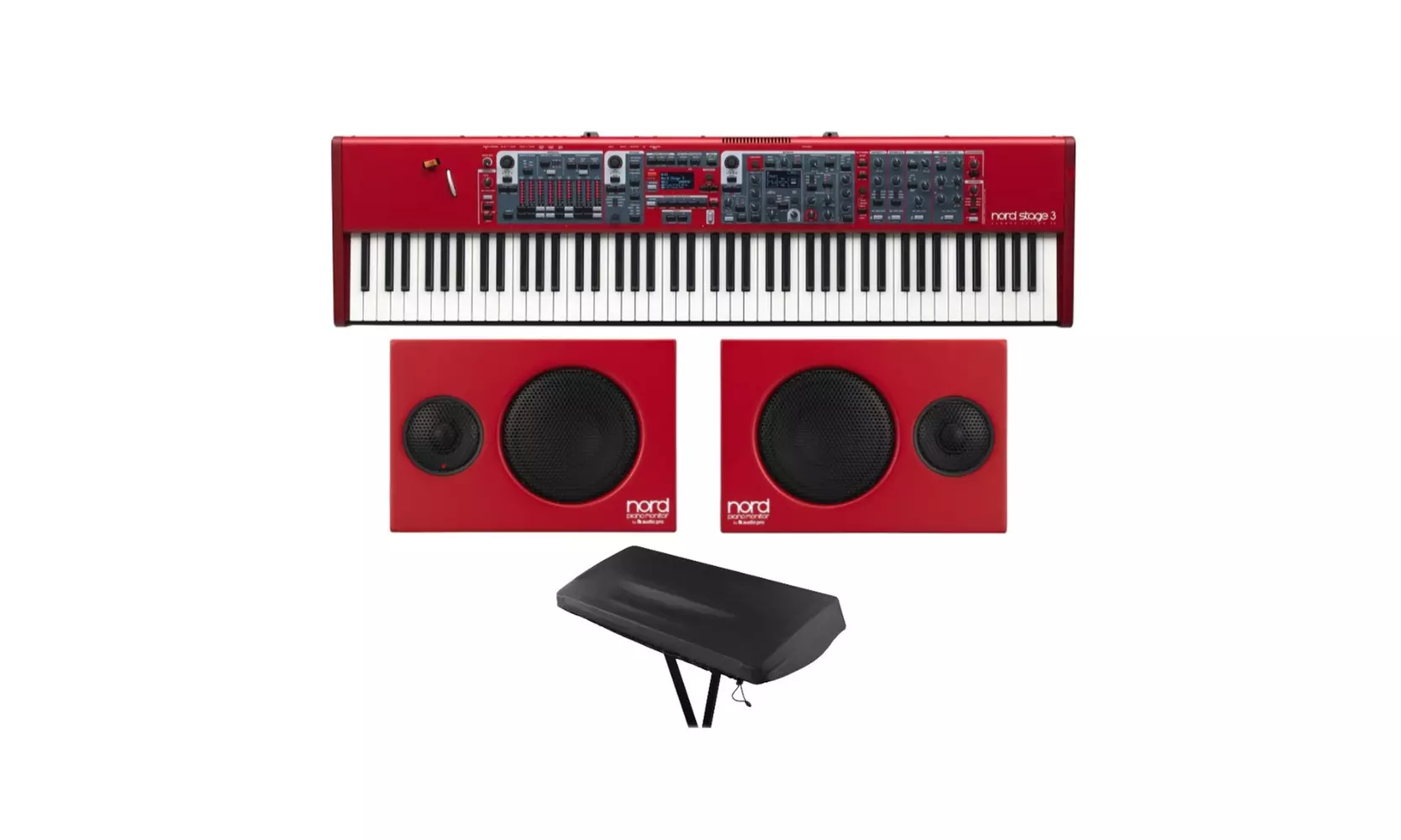 Nord Stage 3 88 88-Key Fully-Weighted Hammer Action Keybed with Monitors Bundle - Primary Image