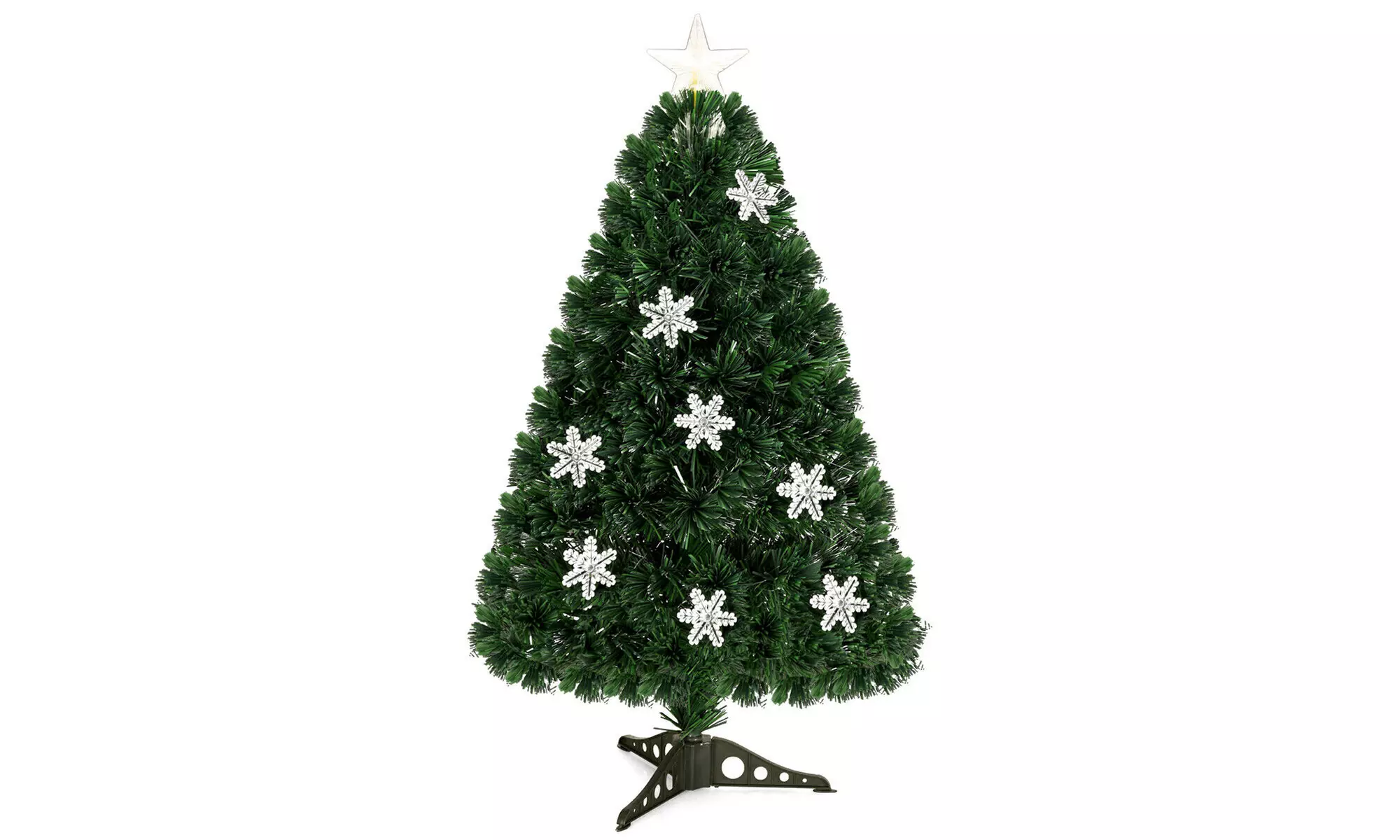 Costway 3FT Pre-Lit Fiber Optic Artificial Christmas Tree w/Multicolor Lights