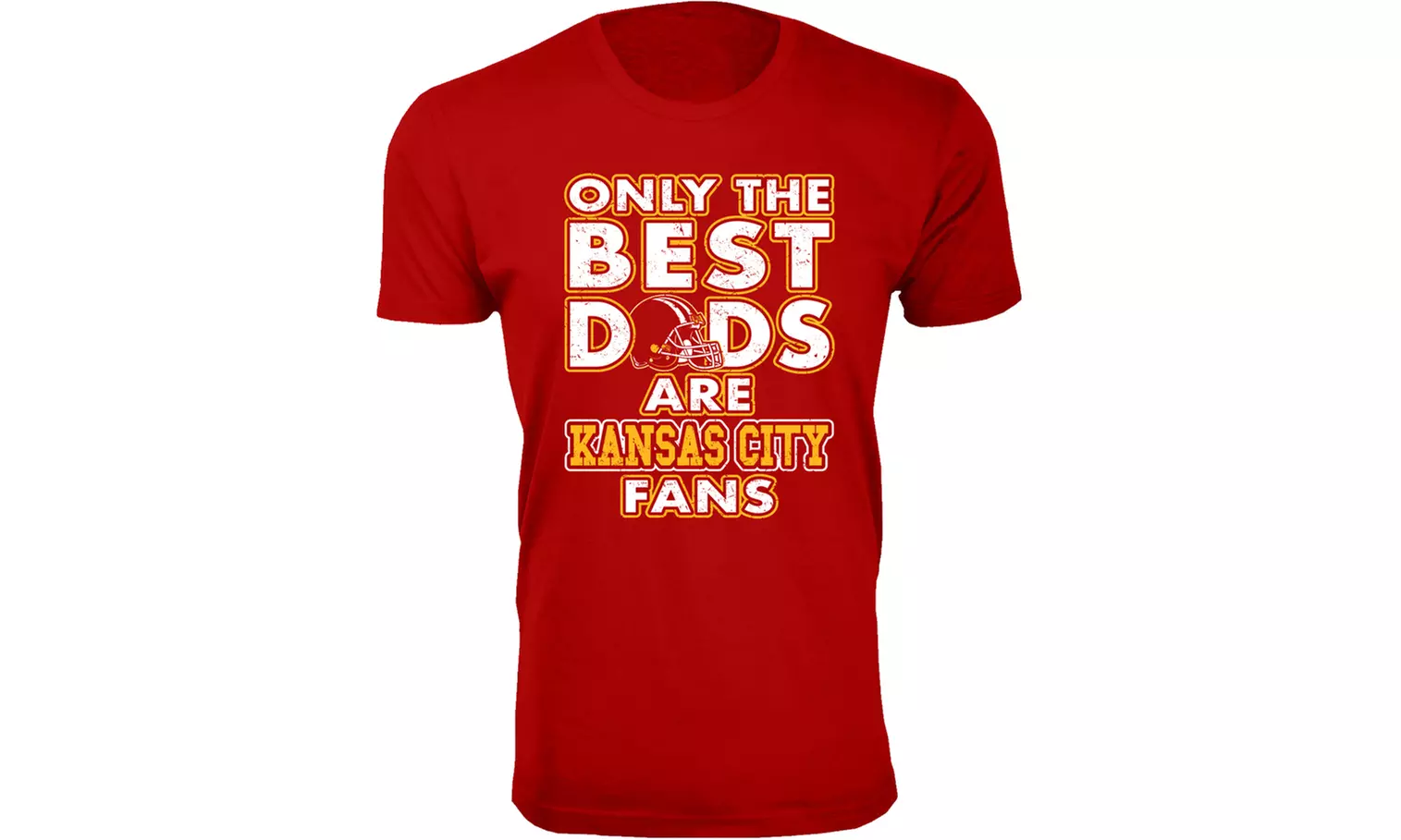 Men Only The Best Dads Football Fan T-Shirt (M-3XL)