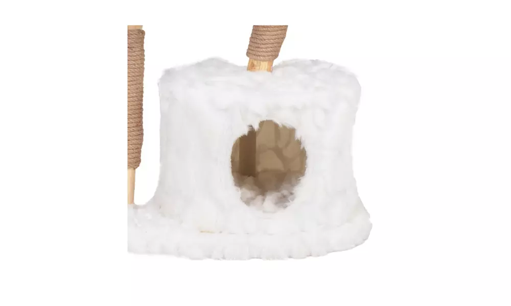 Modern Cat Tree, Natural Branch Cat Tower, Luxury Cat Condo, Kitten Cat Gift - Second Medium