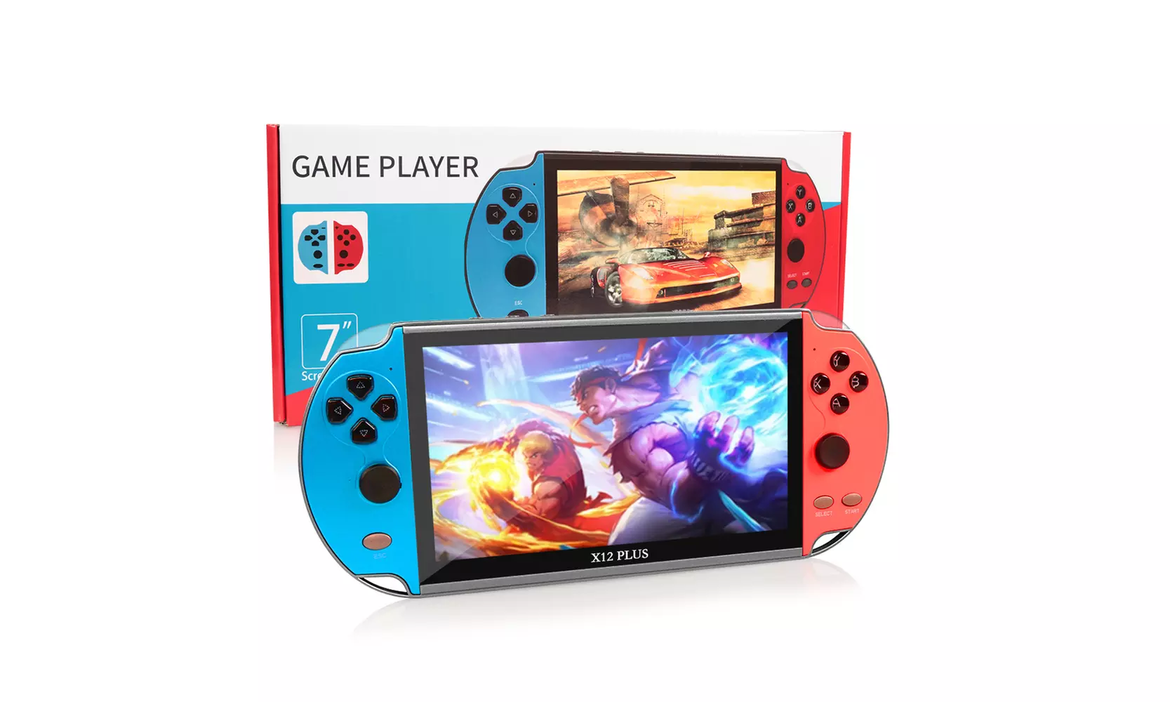 Game Consoles X12 Plus 7" 16GB Retro Handheld Portable 10000 Games Video Console - Second Medium