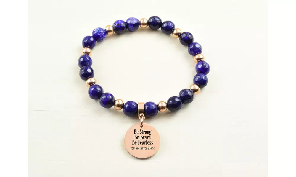 Pink Box Genuine Gemspirational Stretch Bracelet - Primary Image