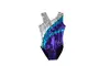 Obersee Kids Gymnastics Leotard - Purple Arcs