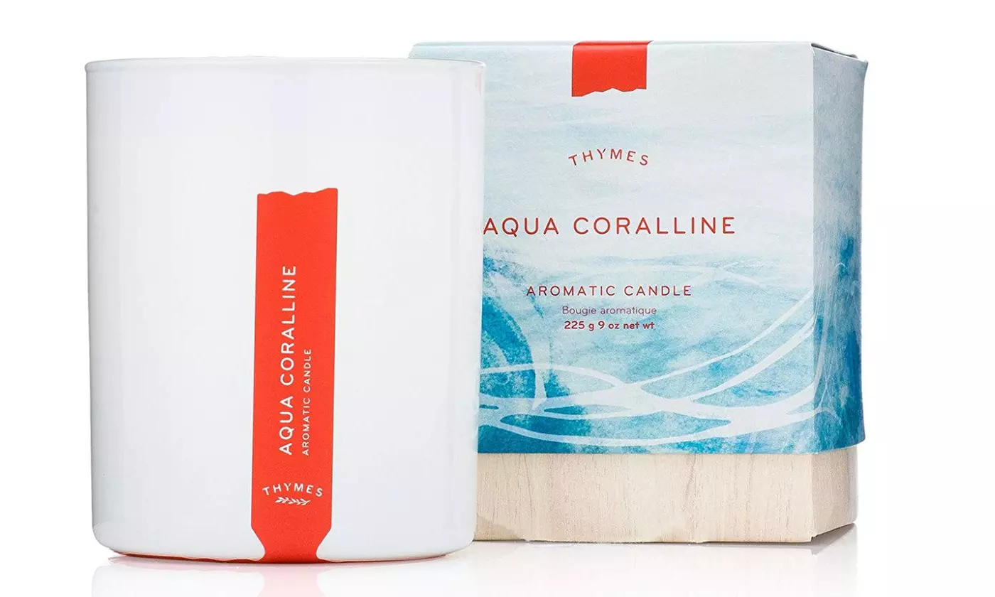 Thymes Aqua Coralline Aromatic Candle, 9 oz - Second Medium