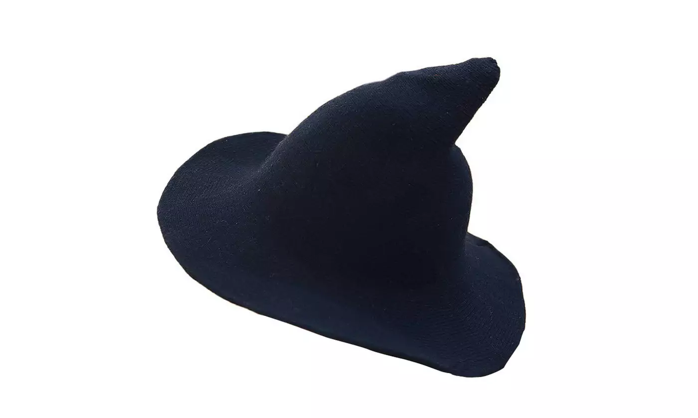 Women Winter Warm Knitted Wool Witch Hat Cap