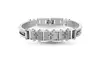 Reinforcements Stainless Steel Curb Chain Cross Men's Bracelet