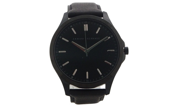 Armani Exchange AX2148 Black Leather Strap Watch for Men 1 Pc Watch