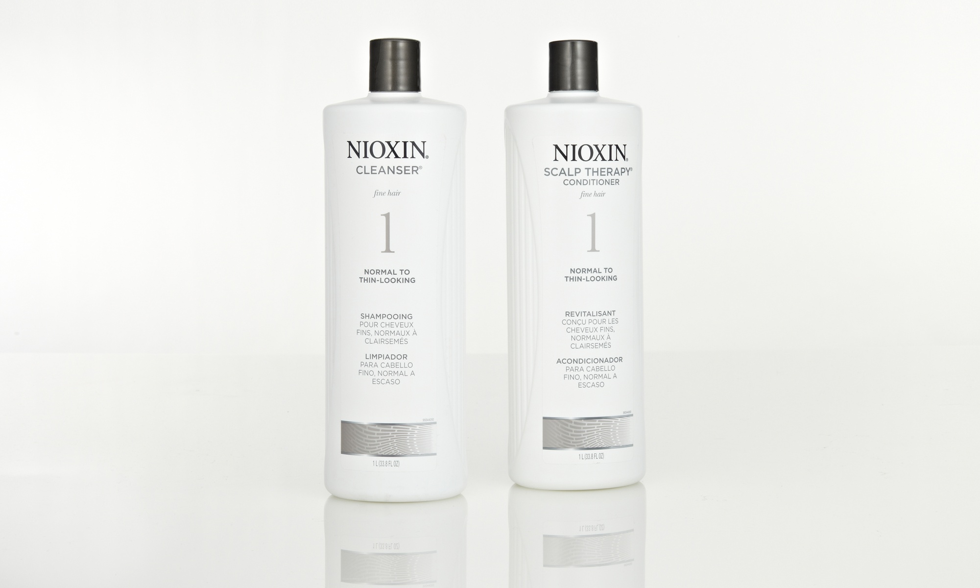 Nioxin Cleanser Shampoo and Scalp Therapy Conditioner Duo (1 Liter Each) 