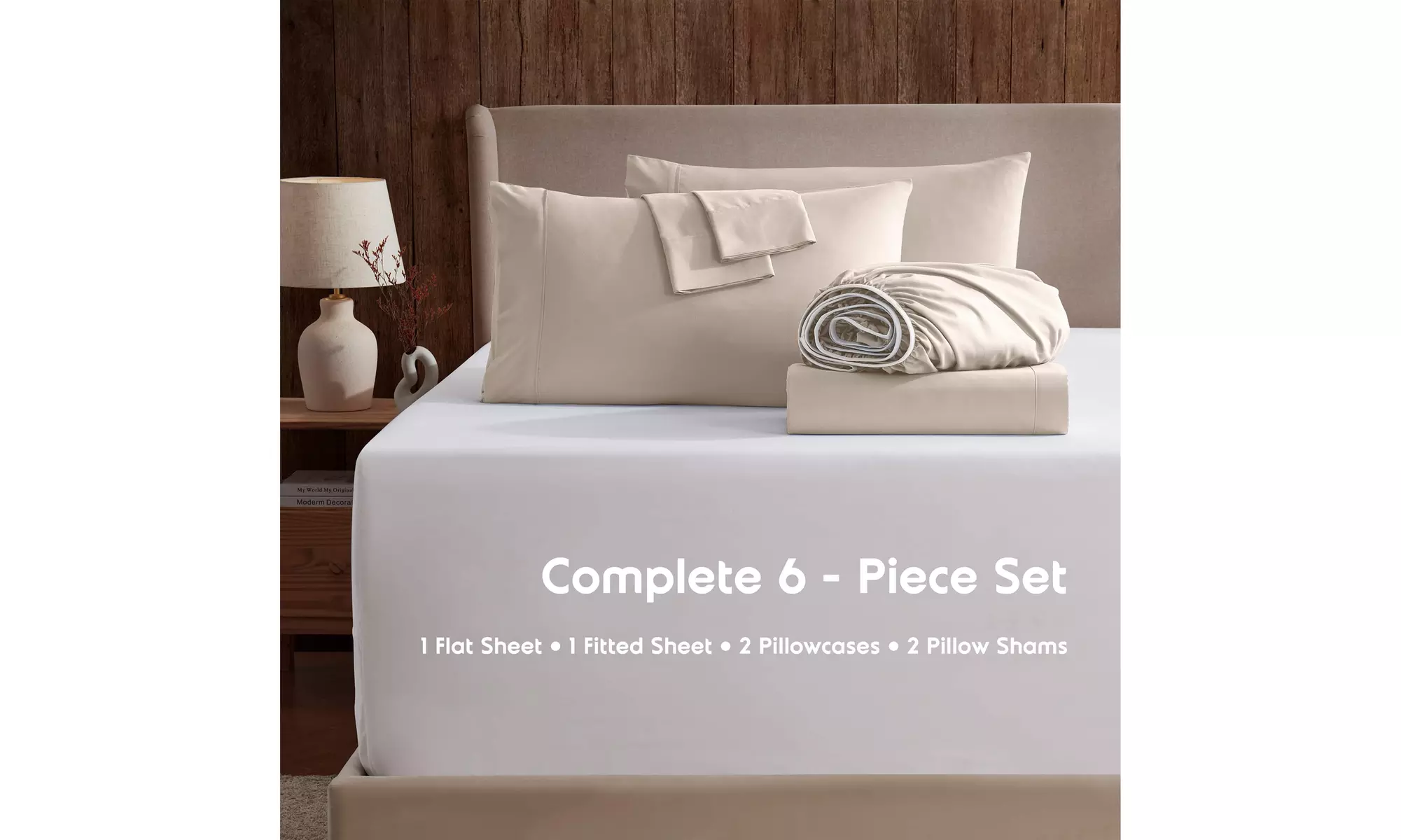 Nestl Split King Extra Soft Microfiber Deep Pocket Bed Sheet Set - 5 Piece