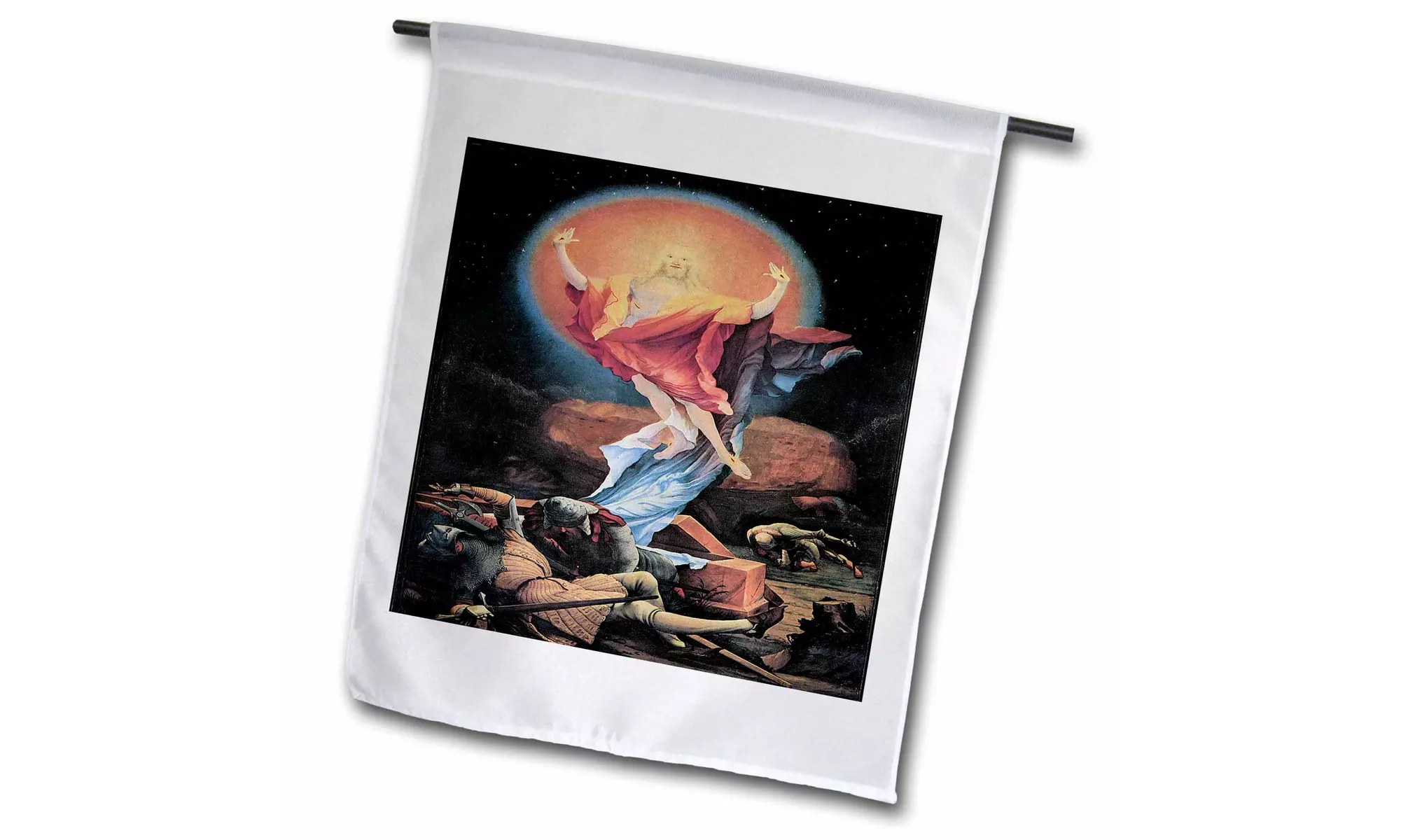  Garden Flag The Resurrection of Christ by Matthias Grunewalk - 12 by 18-inches - Primary Image