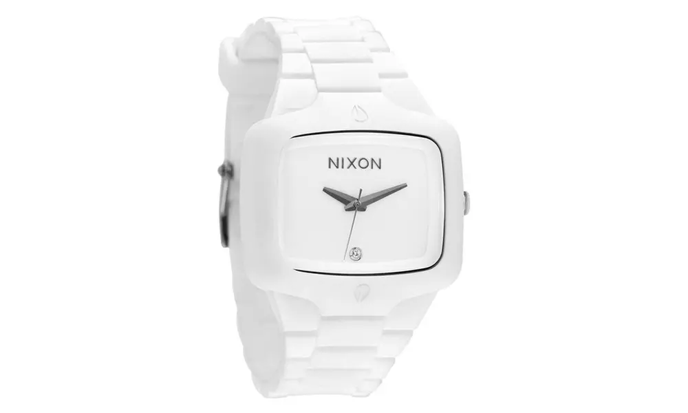 Nixon Men's 'Rubber Player' Molded Silicone White Watch - Primary Image