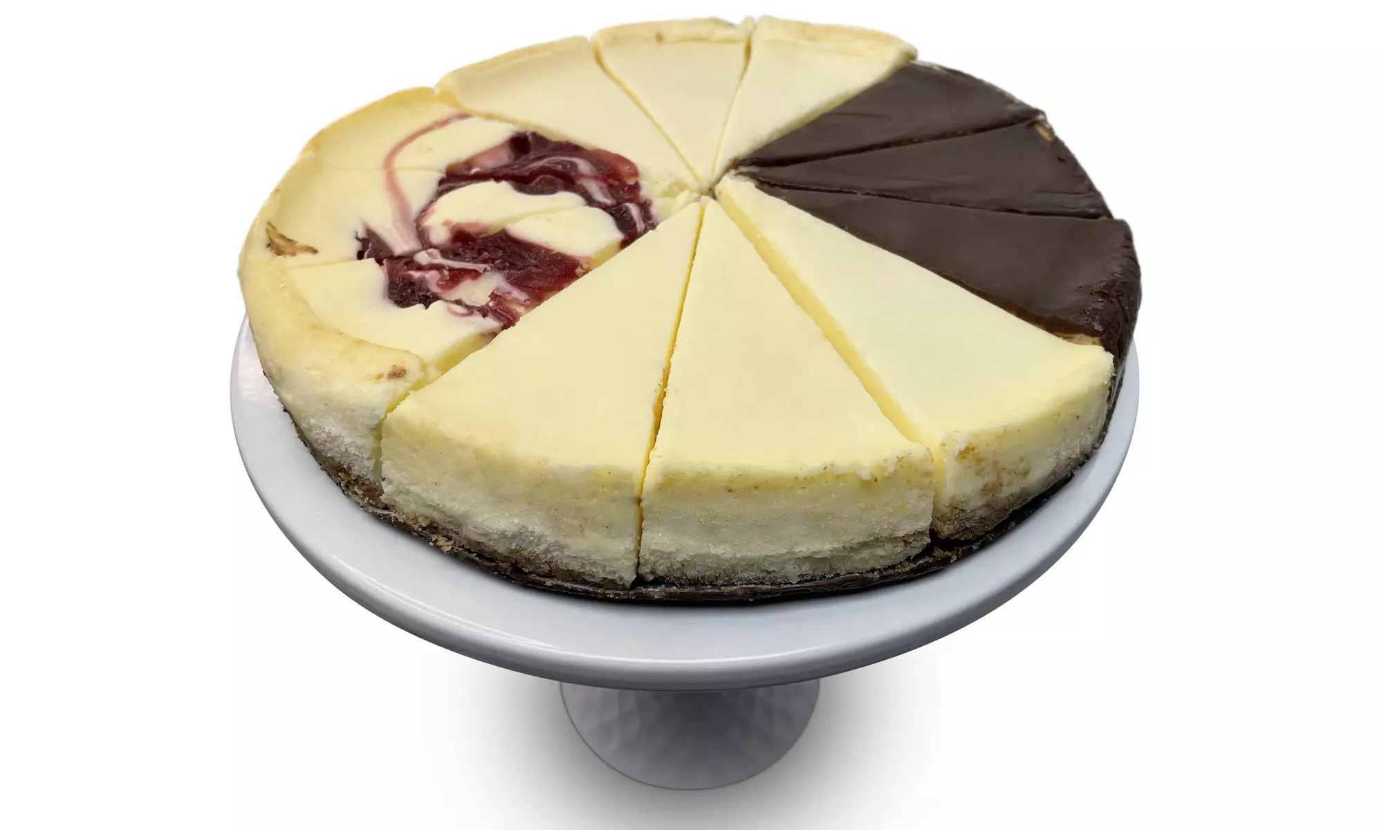 Sugar Free Cheesecake Sampler of Chocolate, Key Lime, Strawberry & New York - Primary Image