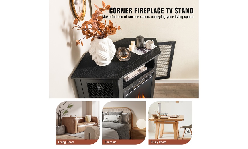 Up To 45% Off On Costway Corner Fireplace TV S... | Groupon Goods