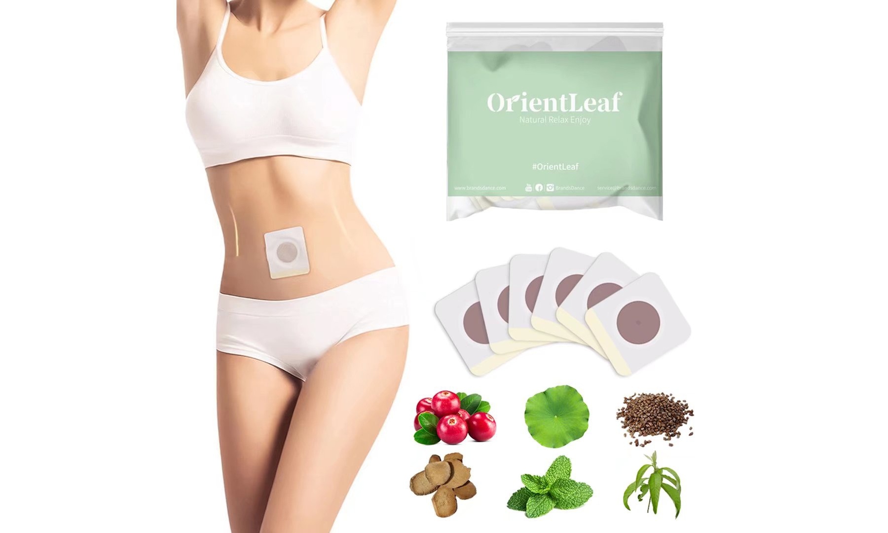 30-180 Pieces Natural Herbal Slimming Patches Belly Sticker for Weight Loss