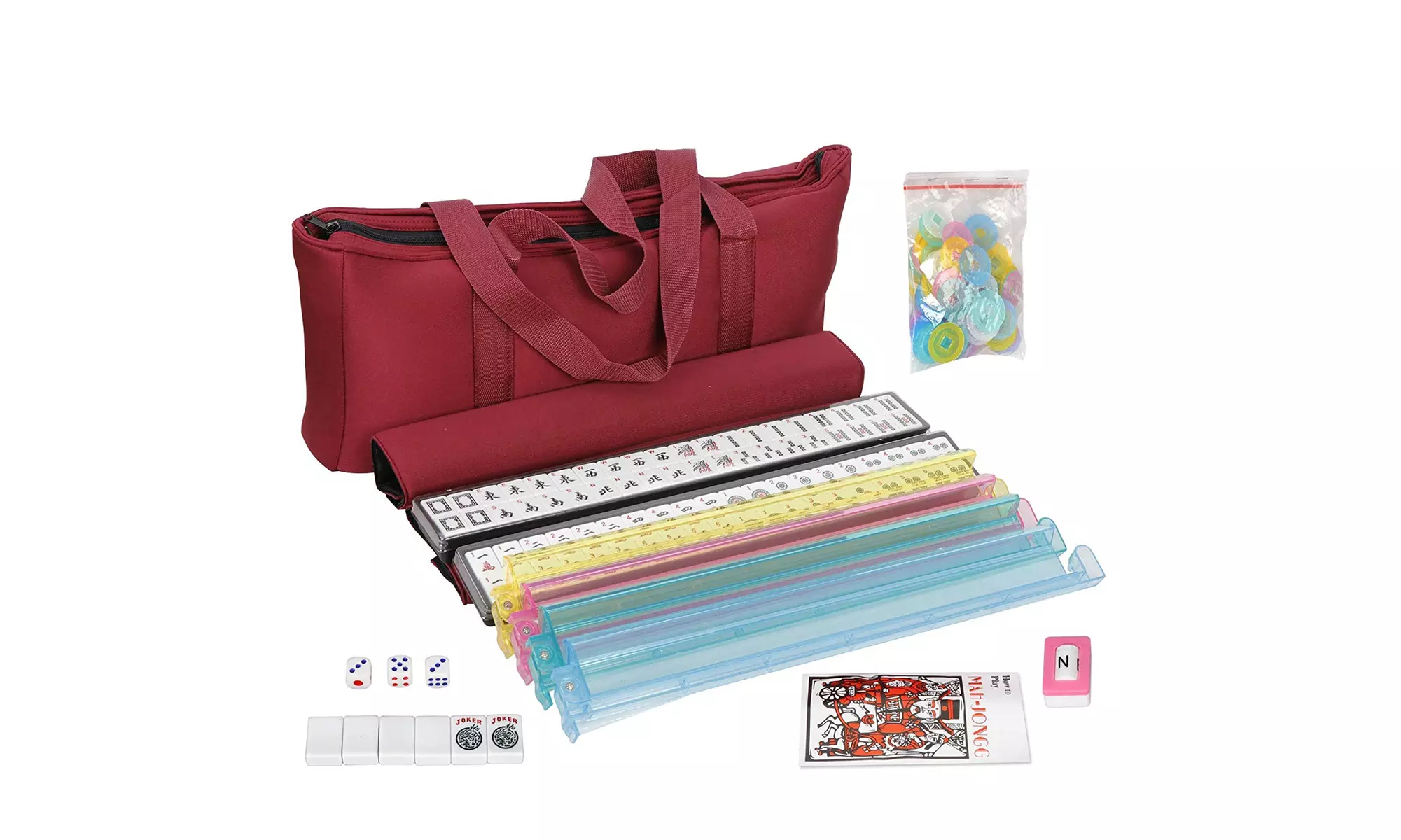 Western Mah Jongg Complete Set (Combo Racks) With Soft Bag  - Primary Image