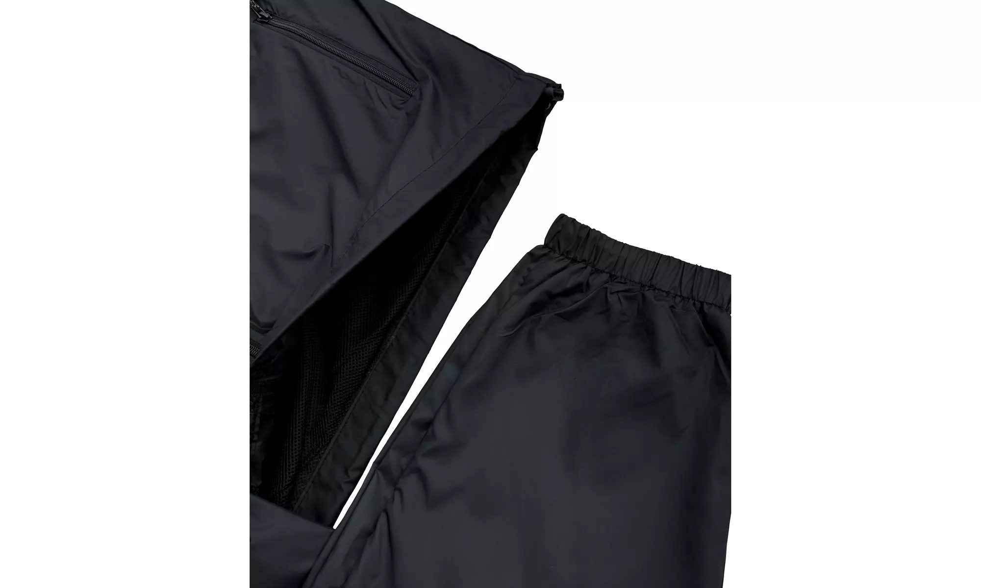 Men's 2-Piece light weight Windbreaker Suit Sauna GYM Set with Mesh Lining 