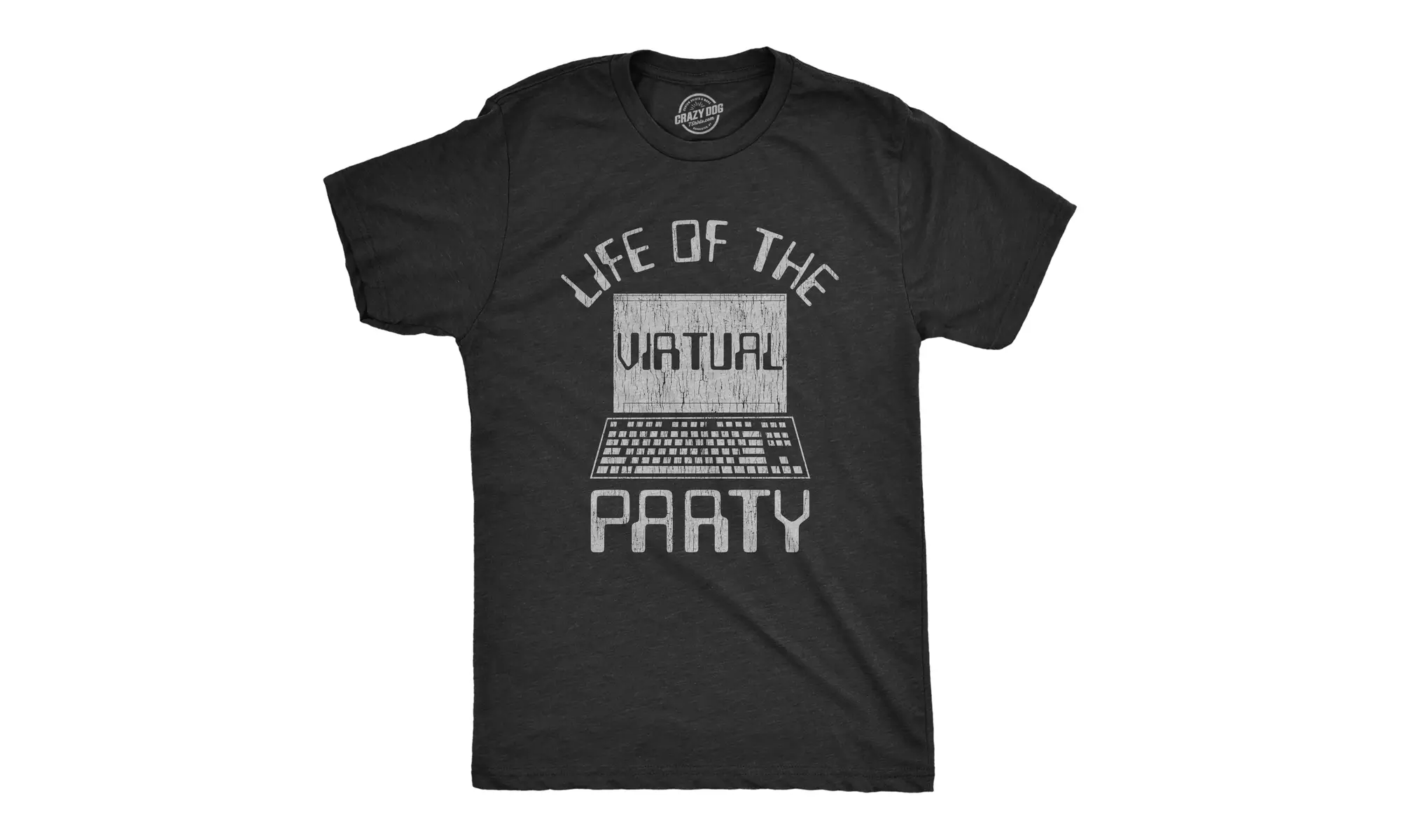 Mens Life Of The Virtual Party Tshirt Funny Video Conference Quarantine Graphic  - Primary Image