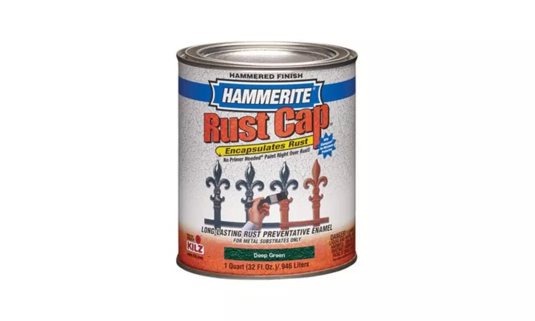 Masterchem 43120 1 Quart Hammered Brown Hammerite Rust Cap Enamel Pain - Primary Image