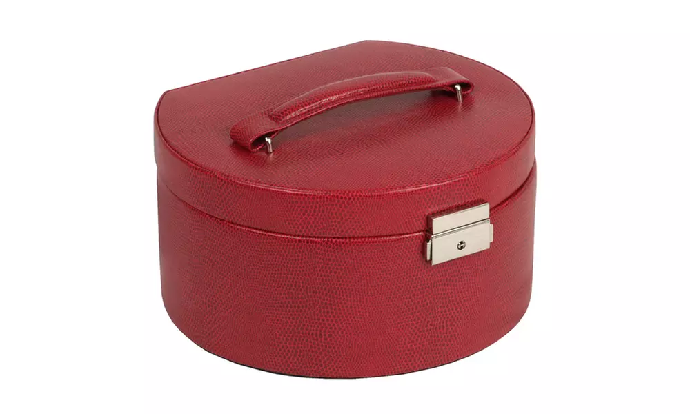 WOLF Heritage Round Jewelry Box with Travel Case - Primary Image