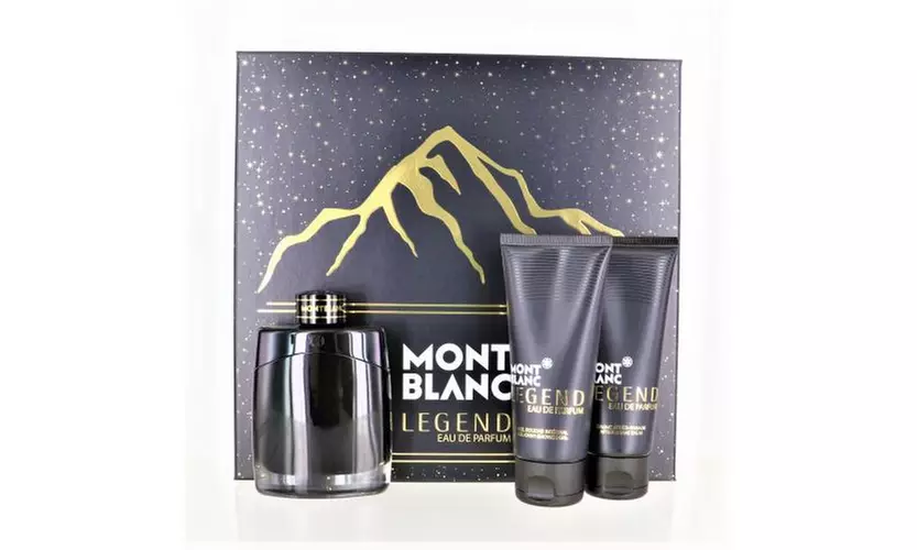 Mont Blanc Legend By Mont Blanc 3 Piece Gift Set - 3.3 Oz Eau De Parfum Spray