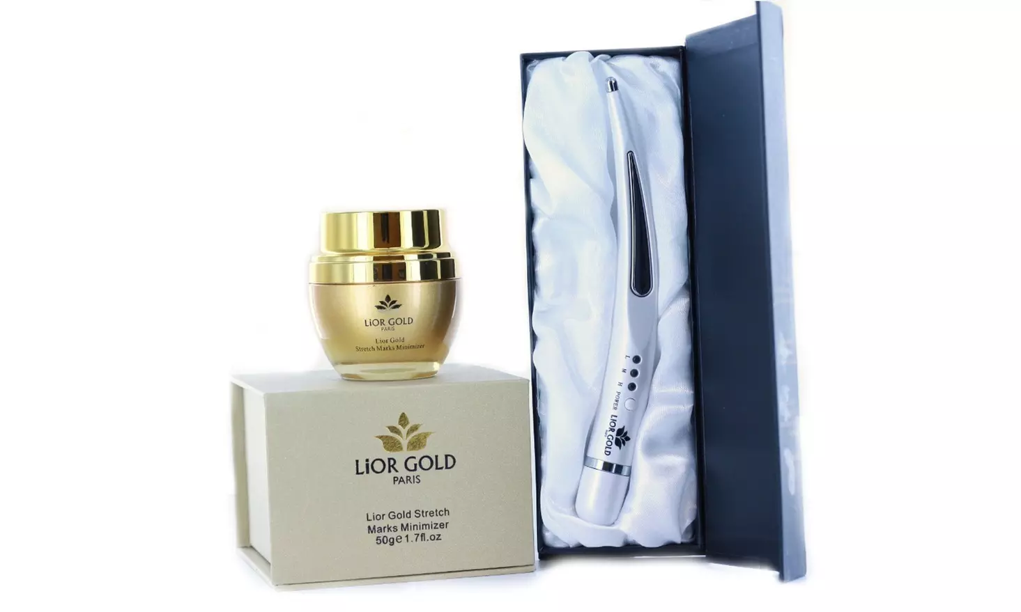 Lior Gold Paris Stretch Marks Minimizer with Facial Wrinkle Eraser Pen - Primary Image