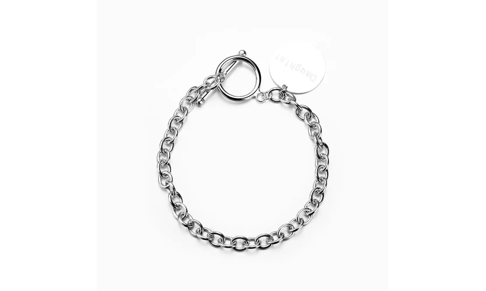Inspirational Toggle Bracelets in 14K White Gold  - Second Medium