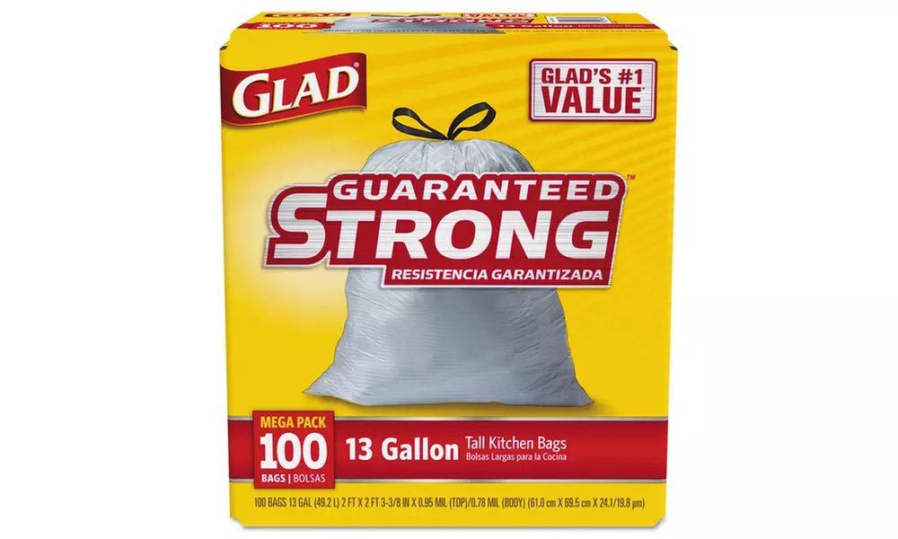 Glad Tall Kitchen Drawstring Bags (100-Pack) - Primary Image