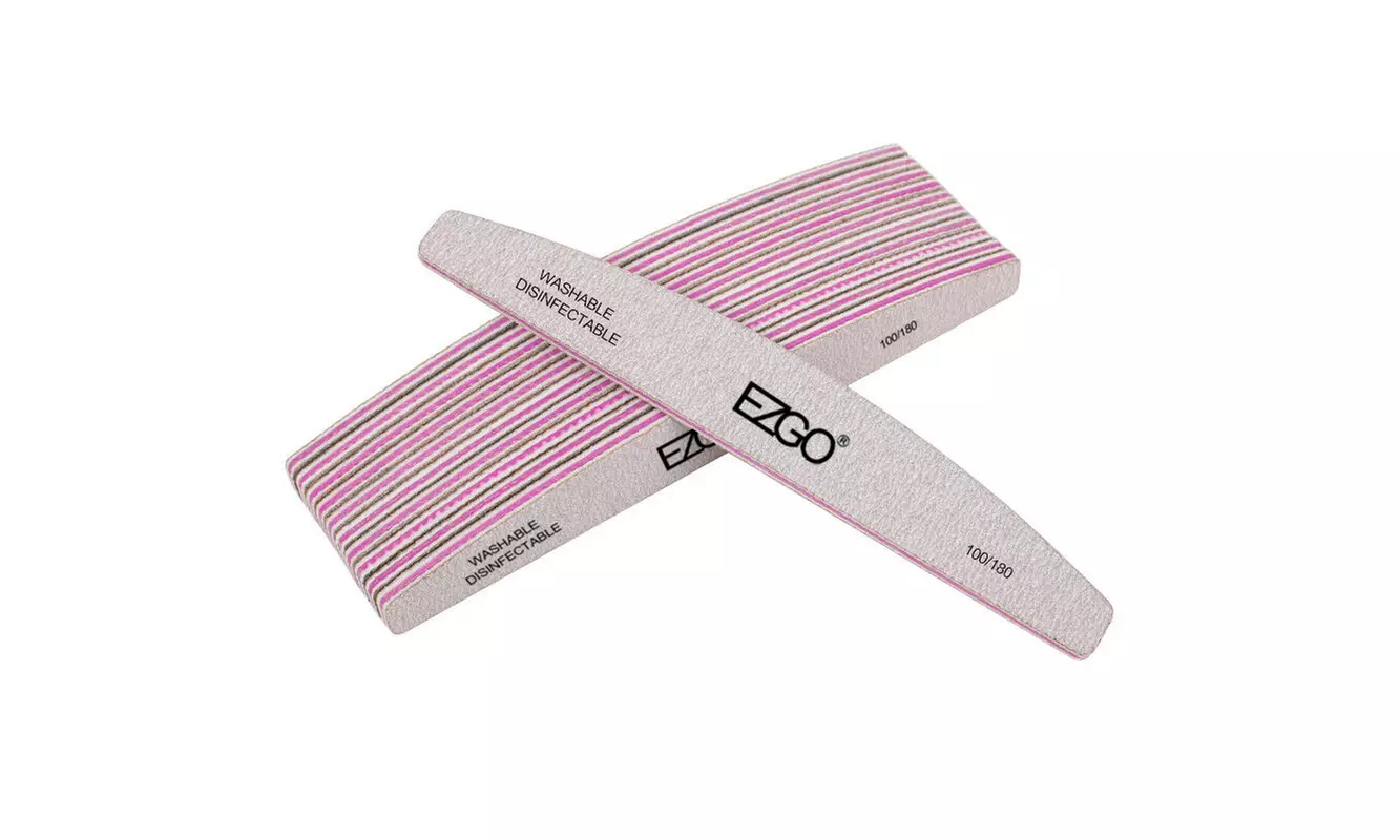 50pc Nail Files 100/180 Sanding Buffer Block Pedicure Manicure Polish Tools - Primary Image