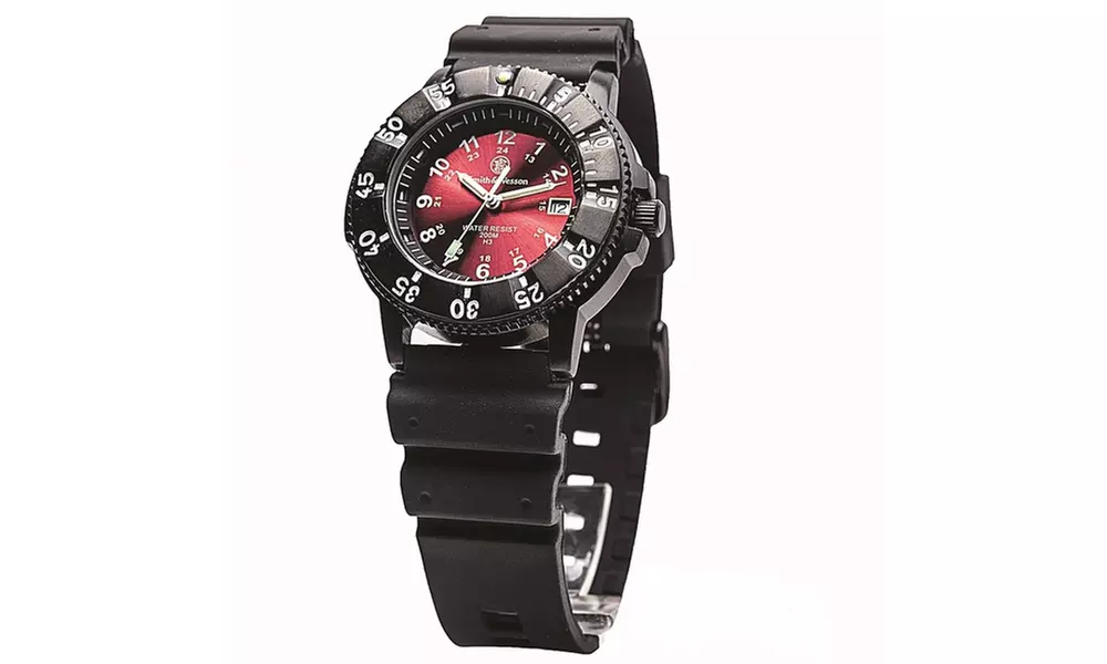 Smith & Wesson Diver Watch w/Red Dial - Swiss Tritium - Primary Image
