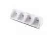 Insten Quad Dock Charge with 4-pack Battery For Wii Controller,White - Second Medium