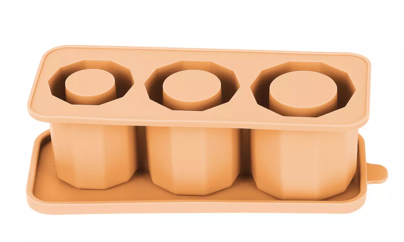 Big Silicone Hollow Ice Cube Tray With Lid for 30-40oz Stanley Tumbler Cup