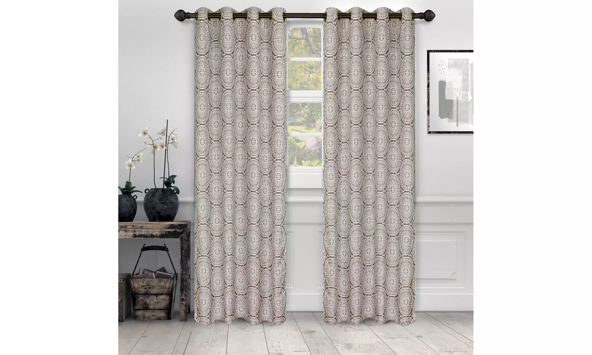 Superior Eminence Jacquard Curtains (Set of 2) - Primary Image