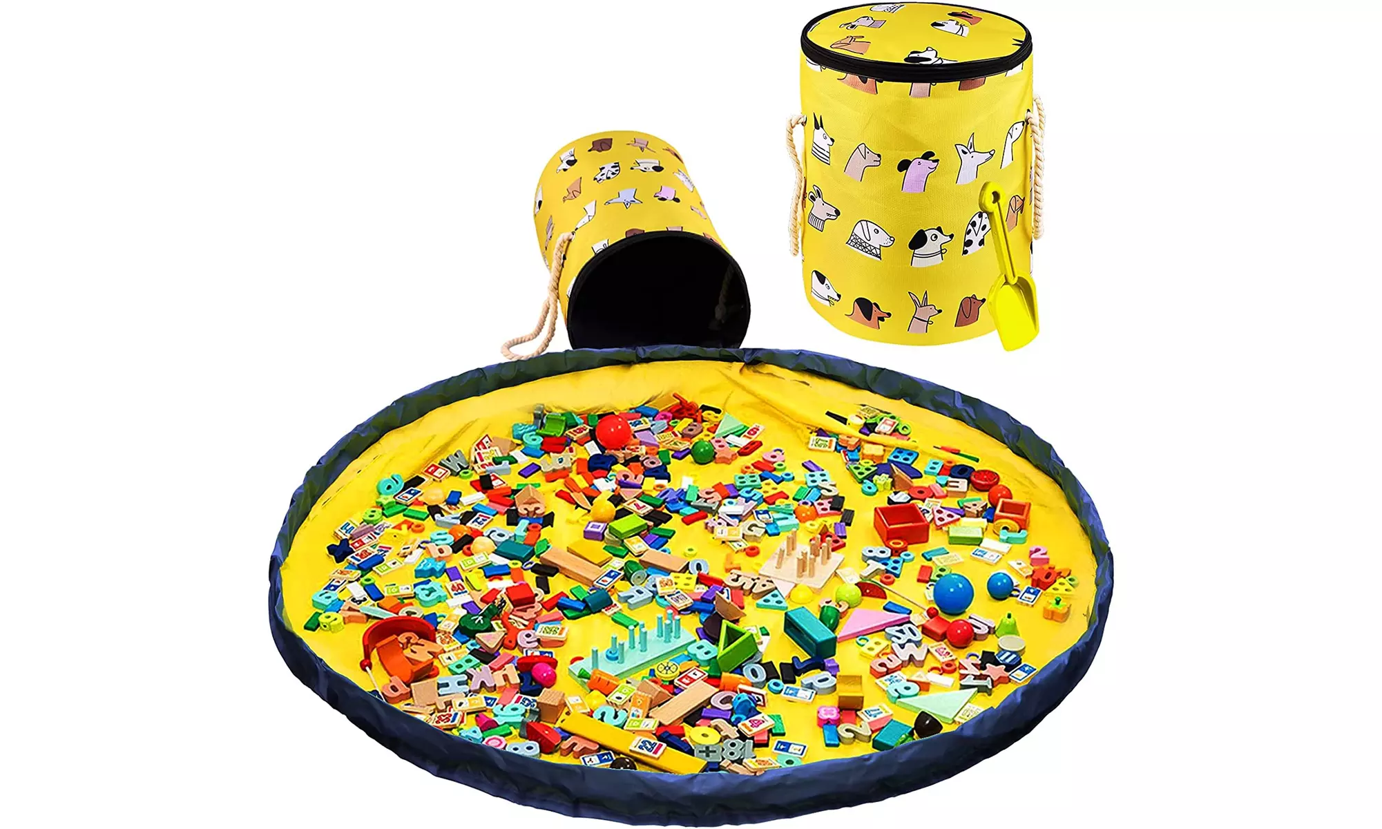Large Lego Storage Bin and Play Mat, Toy Storage Organizer Baskets - Second Medium