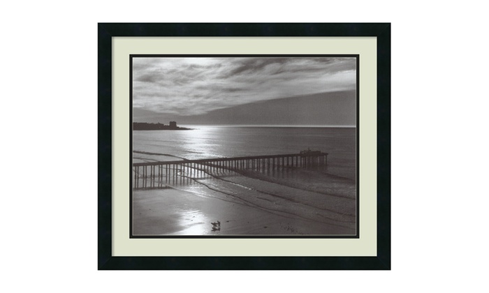 Ansel Adams 'The Scripps Pier Fiat Lux' Framed Art Print