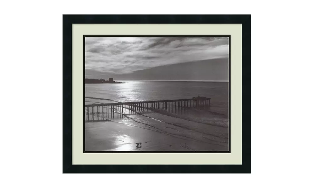 Ansel Adams 'The Scripps Pier: Fiat Lux' Framed Art Print 26x22-in - Primary Image