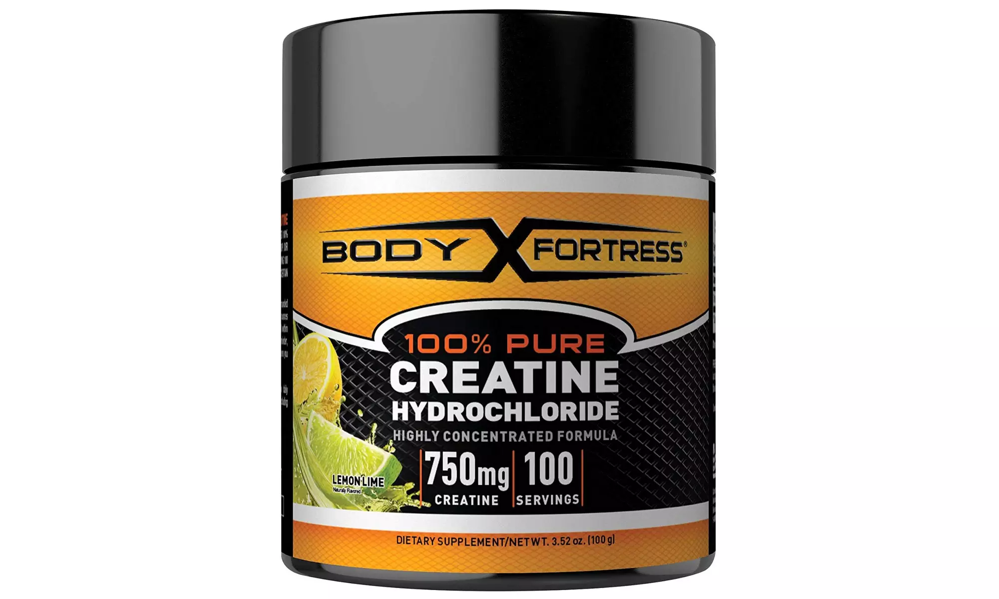 Body Fortress 100% Pure Creatine HCL, Lemon Lime, 100 Gram - Primary Image