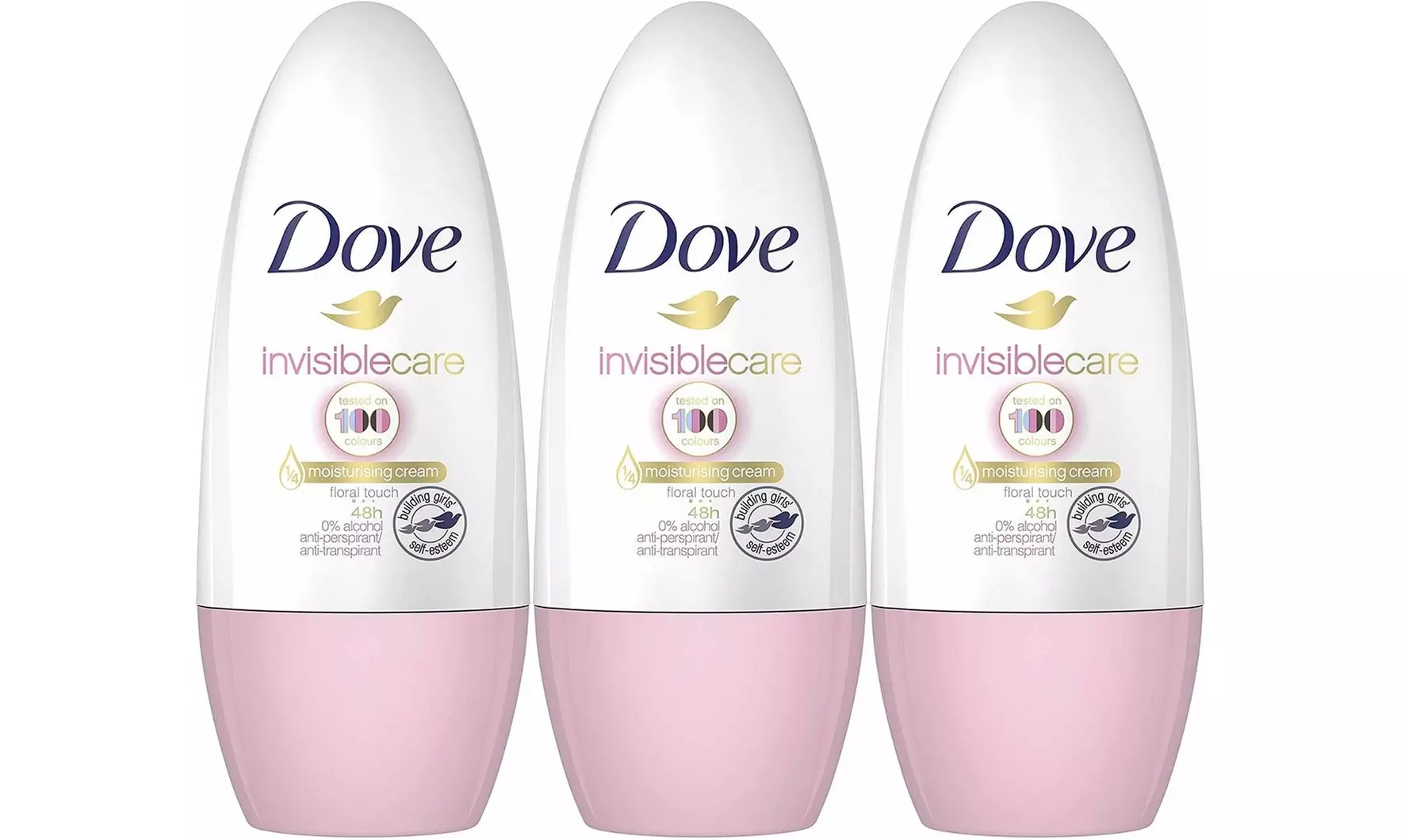 Dove Invisible Care Antiperspirant Roll-On, Floral Touch, 50 Ml / 1.7 Ounce. - Primary Image