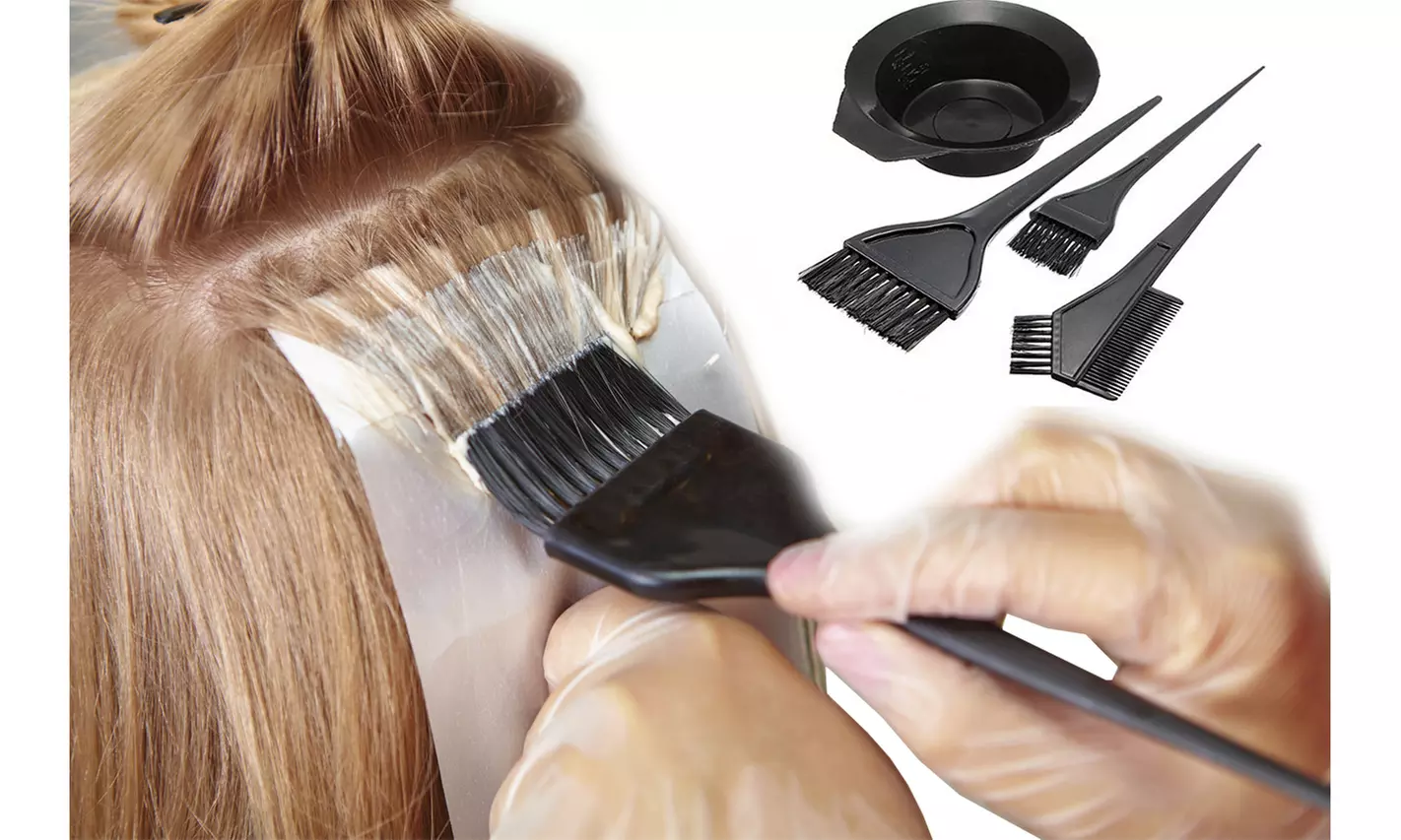Tint Tool Bleach Dye Color Dying Set  - Second Medium